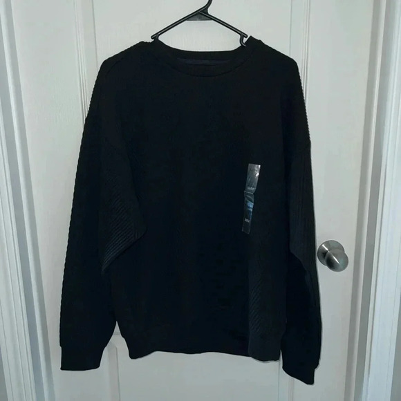 NWT Calvin Klein Crewneck Ribbed Mens Swearer Sweatshirt Size Medium - Picture 1 of 10
